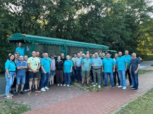 Politische Planwagenfahrt durch Petersdorf